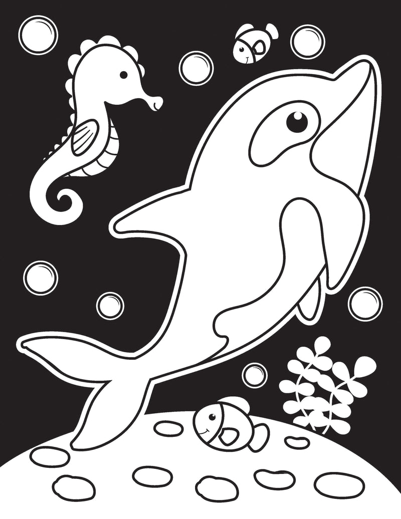 Under Ocean Neon Colour and Sticker Dots Book  Over 500 Stickers