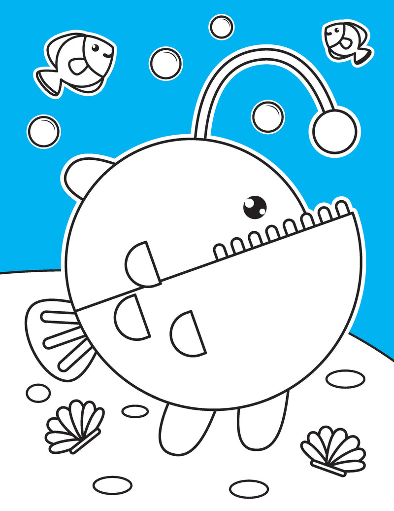 Under Ocean Neon Colour and Sticker Dots Book  Over 500 Stickers