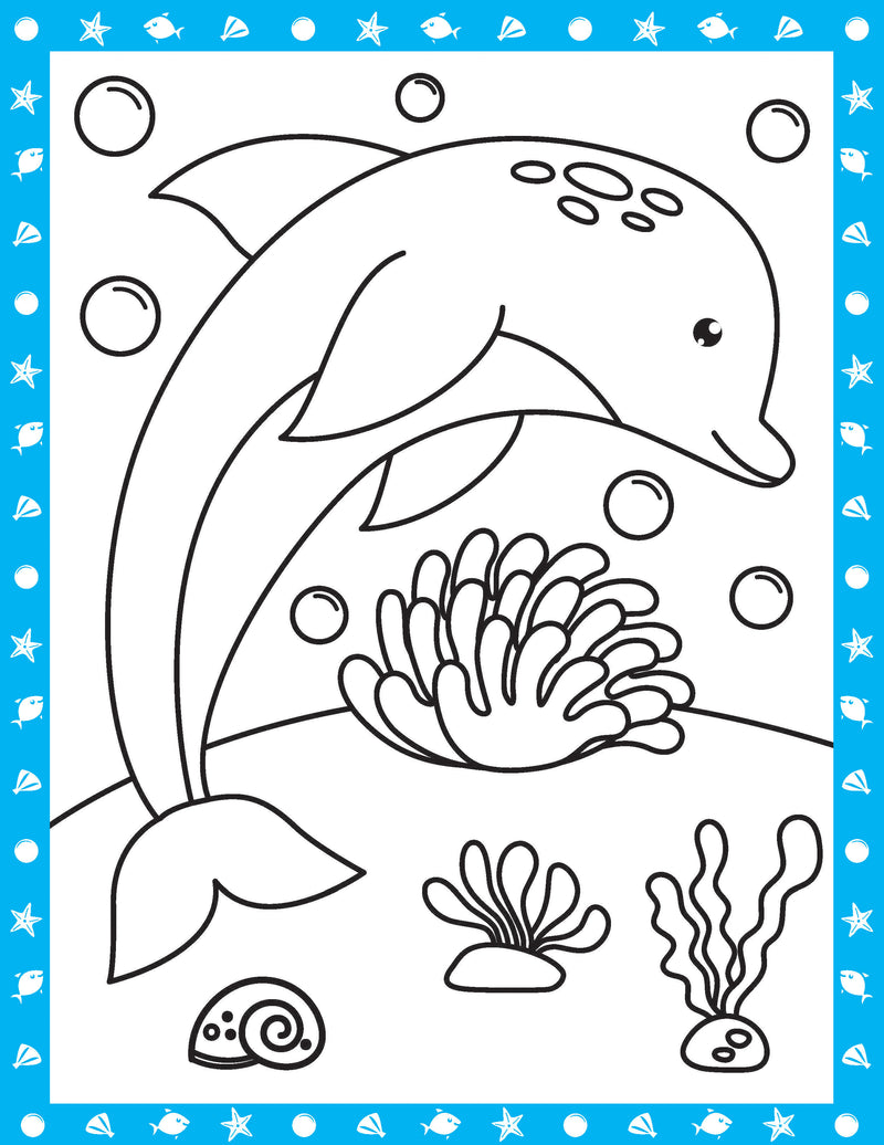 Under Ocean Neon Colour and Sticker Dots Book  Over 500 Stickers