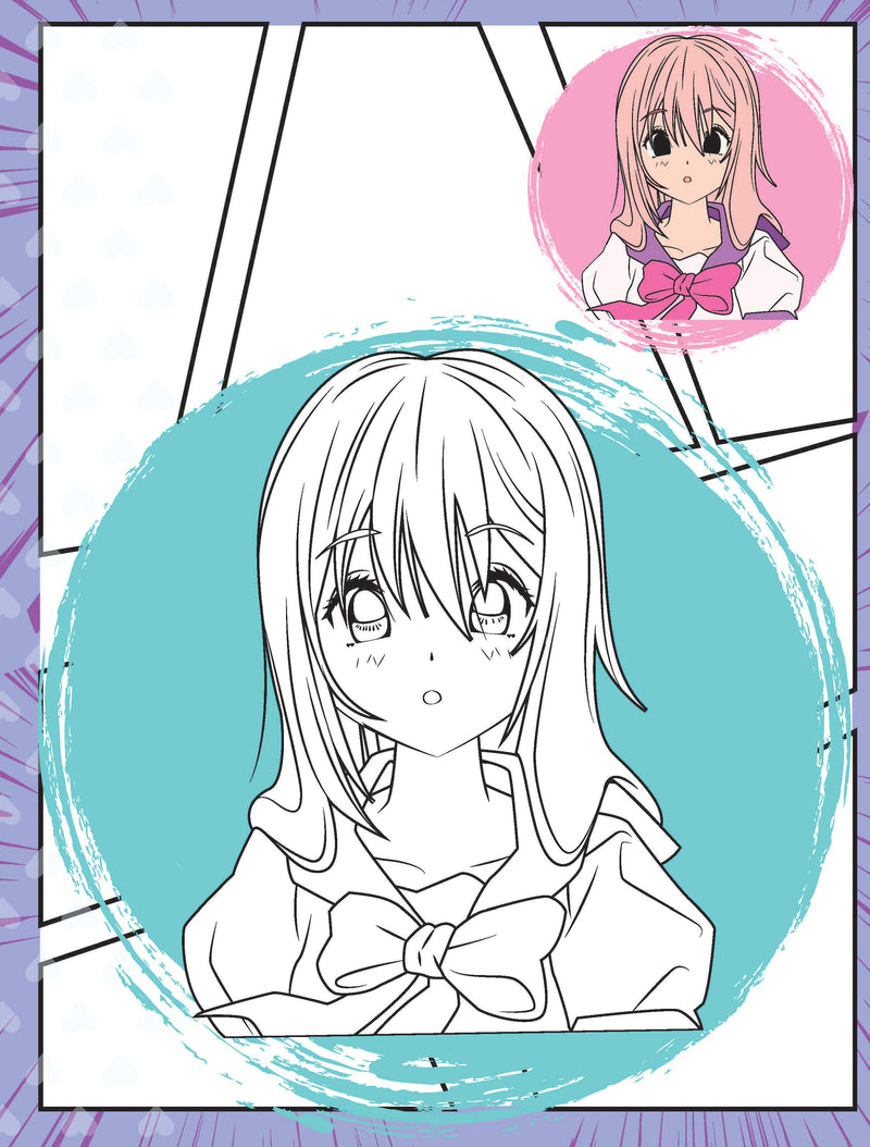 Colour Your Own Manga Book 2  With Free Manga Colouring Poster Age 4+