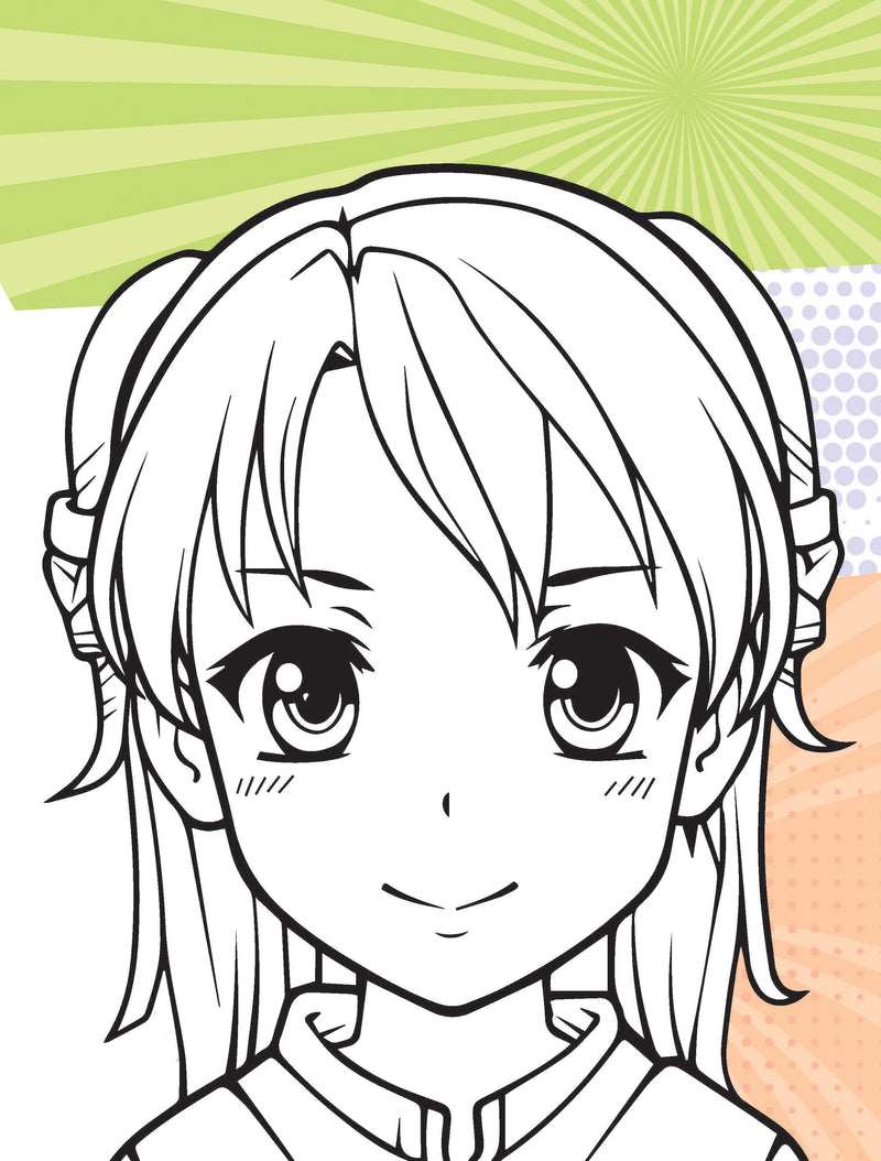 Colour Your Own Manga Book 2  With Free Manga Colouring Poster Age 4+
