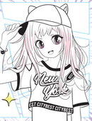 Colour Your Own Manga Book 2  With Free Manga Colouring Poster Age 4+