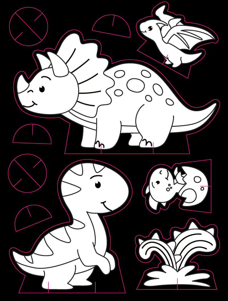 Dinosaur Neon Colour and Sticker Dots Book  Over 500 Stickers