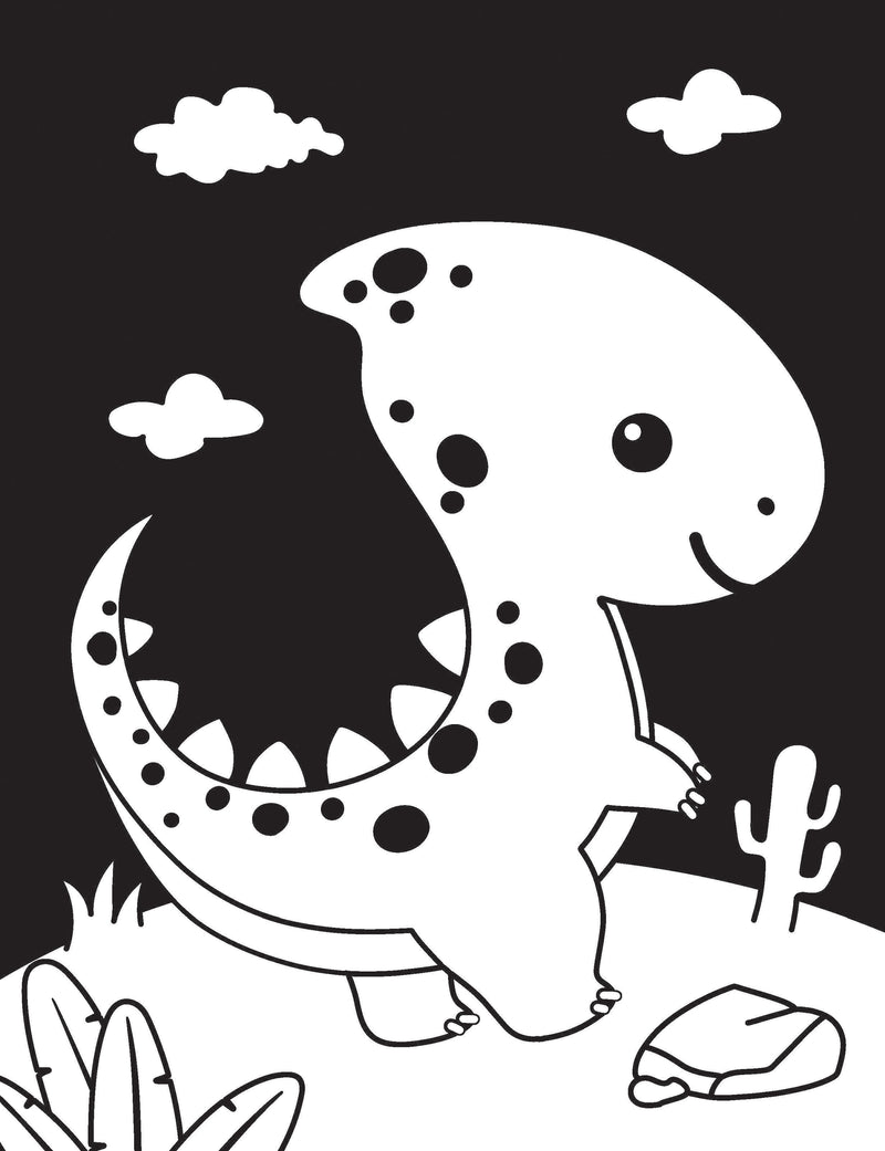 Dinosaur Neon Colour and Sticker Dots Book  Over 500 Stickers