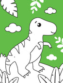 Dinosaur Neon Colour and Sticker Dots Book  Over 500 Stickers
