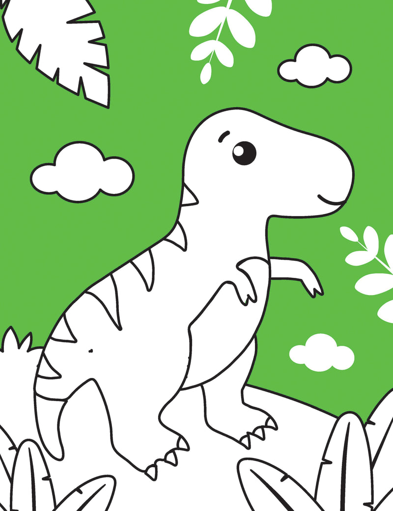 Dinosaur Neon Colour and Sticker Dots Book  Over 500 Stickers