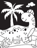 Dinosaur Neon Colour and Sticker Dots Book  Over 500 Stickers
