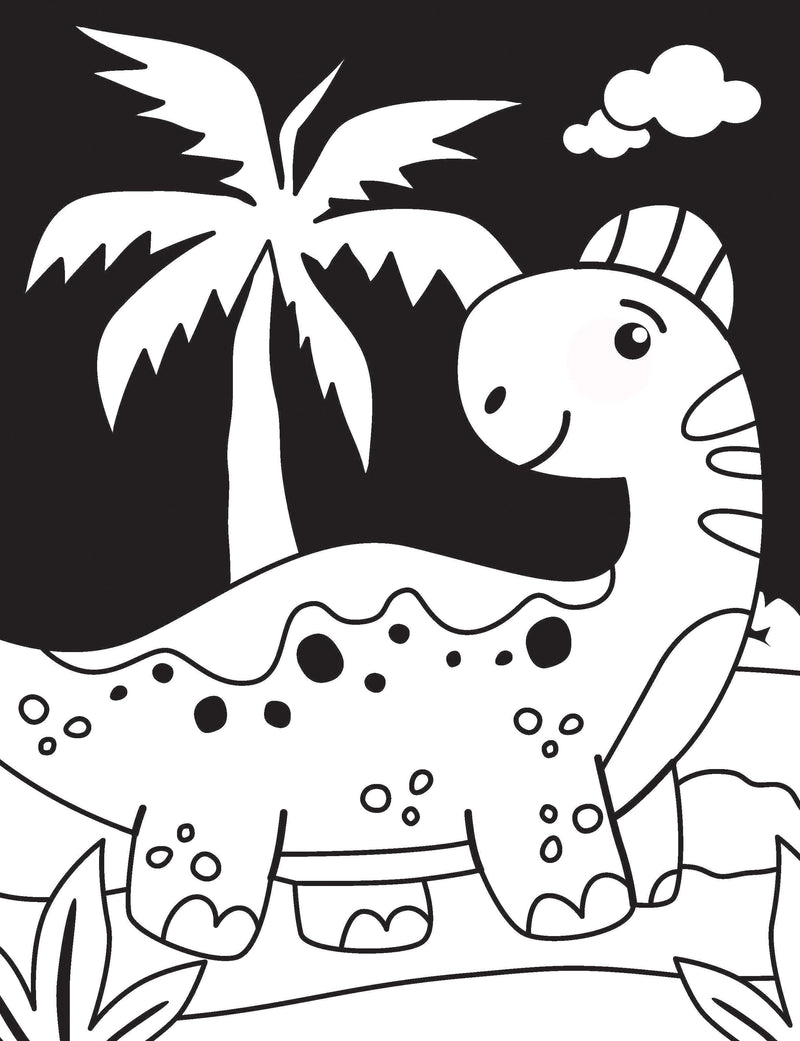 Dinosaur Neon Colour and Sticker Dots Book  Over 500 Stickers