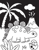 Dinosaur Neon Colour and Sticker Dots Book  Over 500 Stickers
