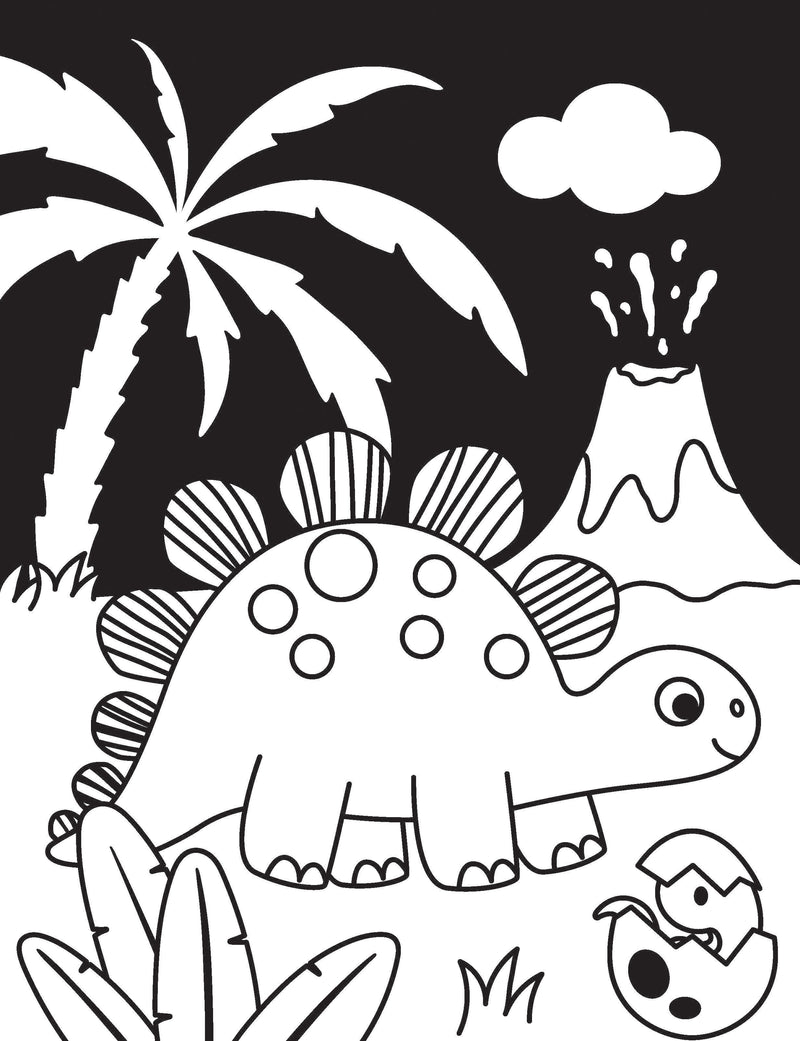 Dinosaur Neon Colour and Sticker Dots Book  Over 500 Stickers