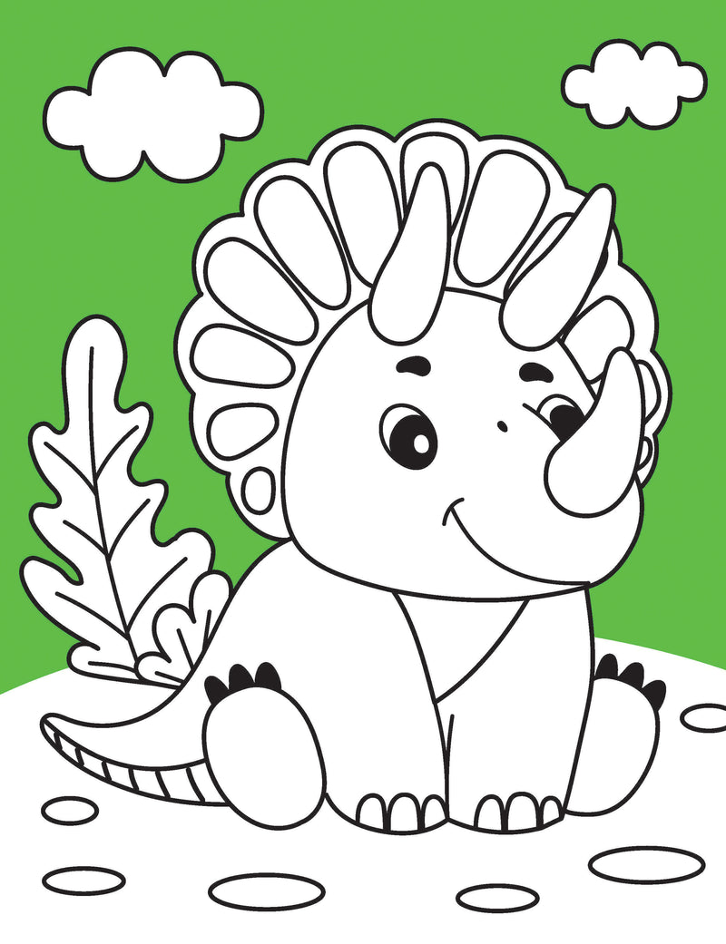 Dinosaur Neon Colour and Sticker Dots Book  Over 500 Stickers