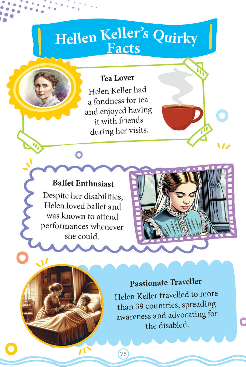 Helen Keller  Icons of Inspiration  Illustrated Biography for Kids Age 6 - 12 Years