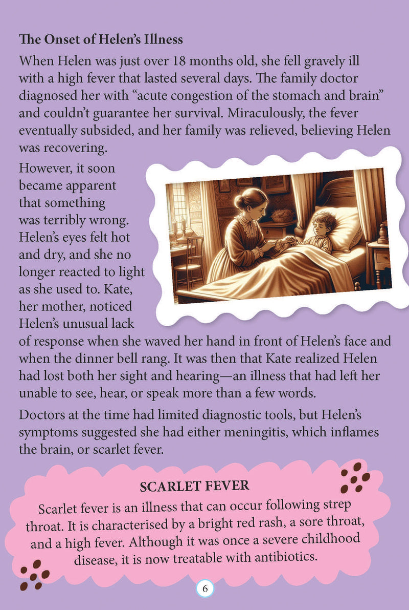 Helen Keller  Icons of Inspiration  Illustrated Biography for Kids Age 6 - 12 Years