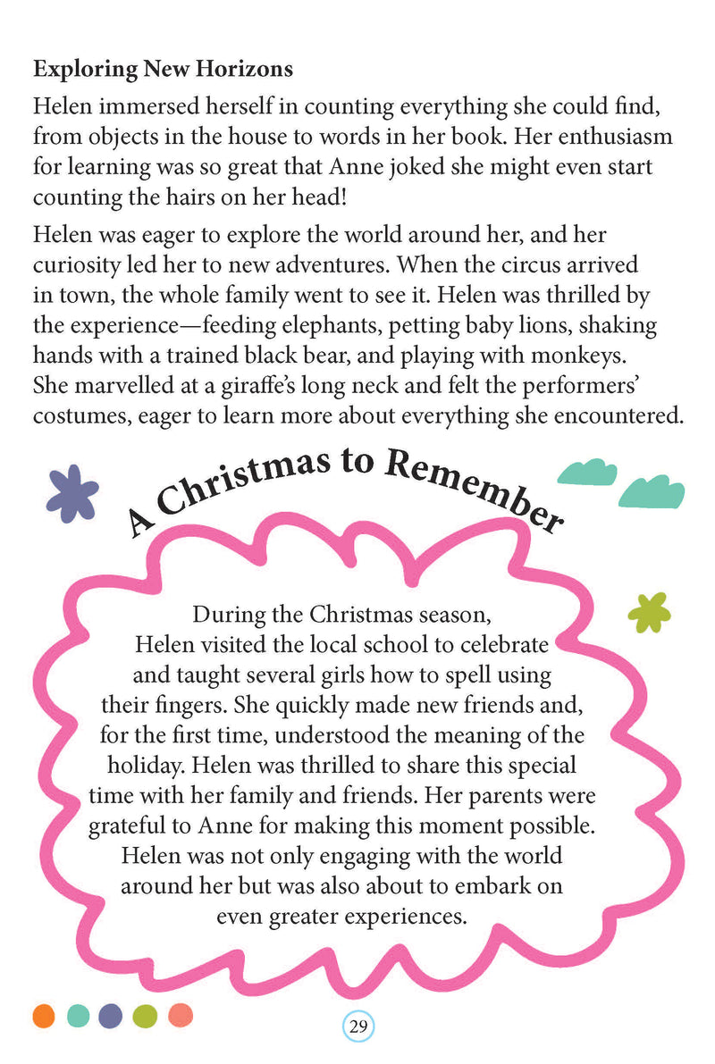 Helen Keller  Icons of Inspiration  Illustrated Biography for Kids Age 6 - 12 Years