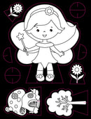 Little Fairy Neon Colour and Sticker Dots Book  Over 500 Stickers