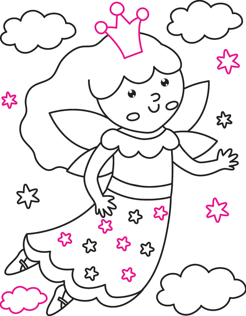 Little Fairy Neon Colour and Sticker Dots Book  Over 500 Stickers