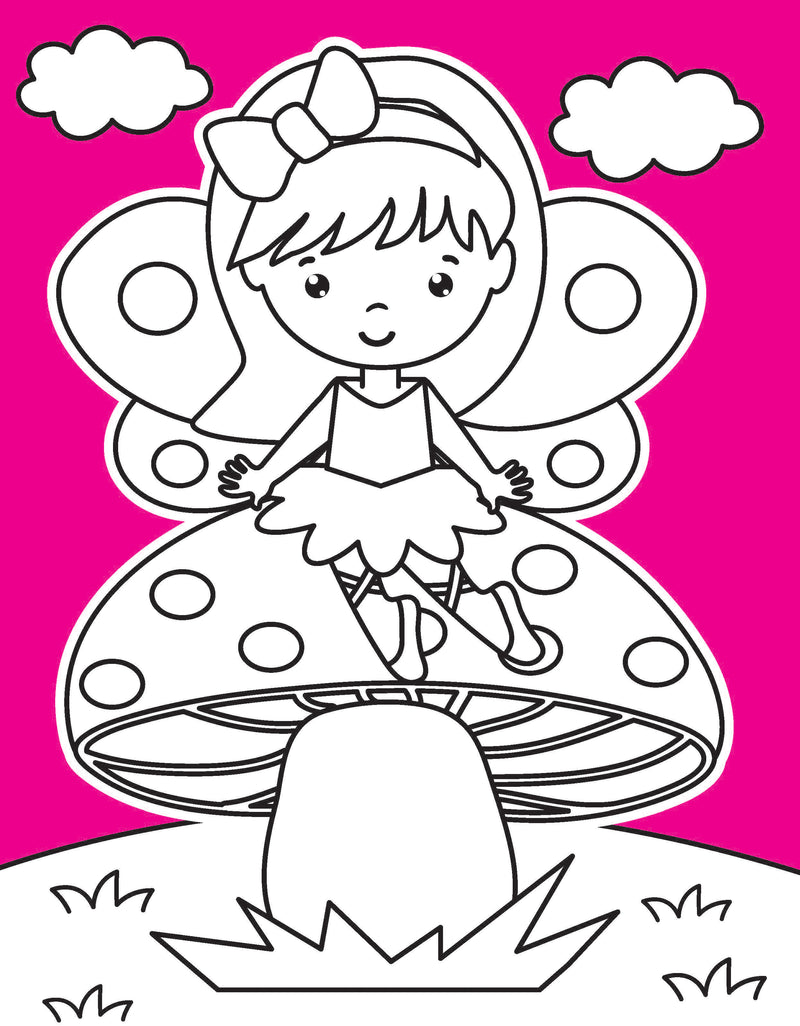 Little Fairy Neon Colour and Sticker Dots Book  Over 500 Stickers