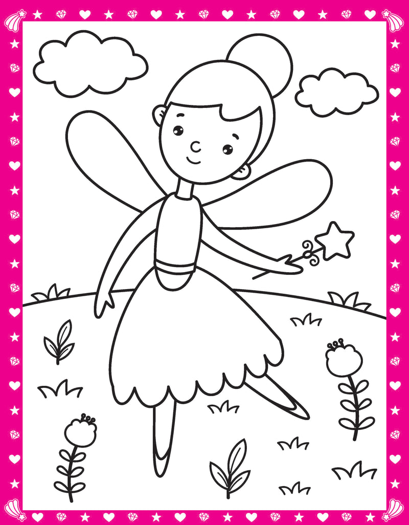 Little Fairy Neon Colour and Sticker Dots Book  Over 500 Stickers