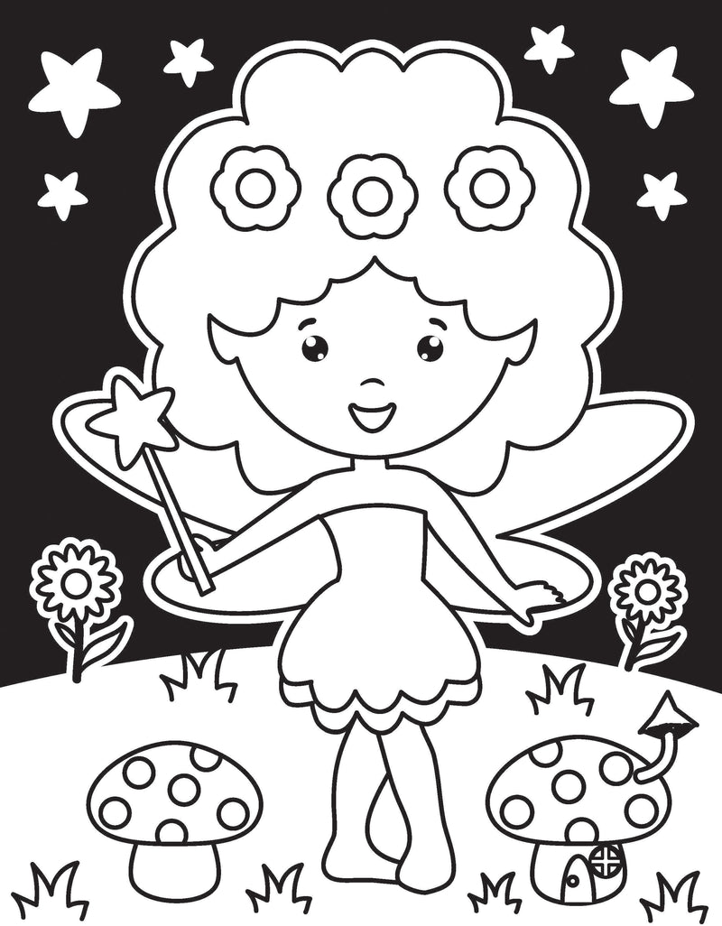 Little Fairy Neon Colour and Sticker Dots Book  Over 500 Stickers