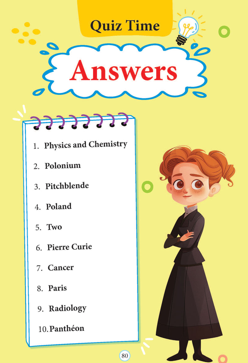 Marie Curie  Icons of Inspiration  Illustrated Biography for Kids Age 6 - 12 Years