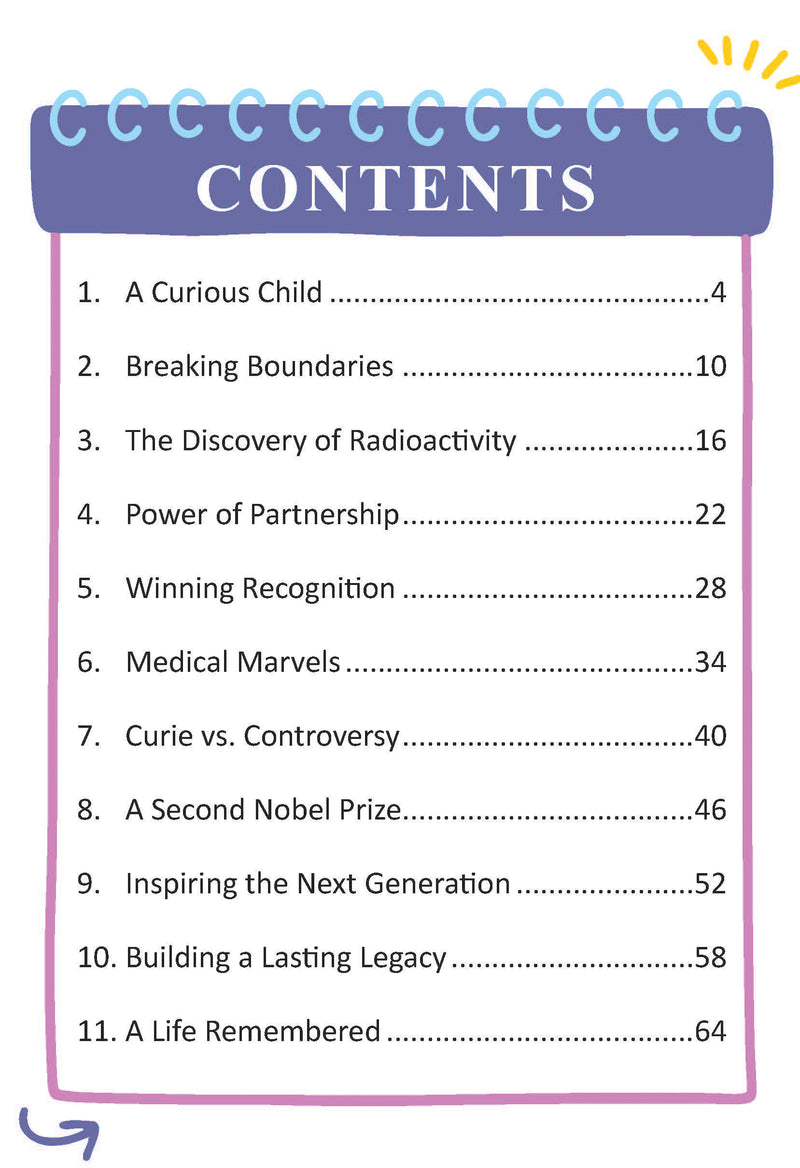 Marie Curie  Icons of Inspiration  Illustrated Biography for Kids Age 6 - 12 Years