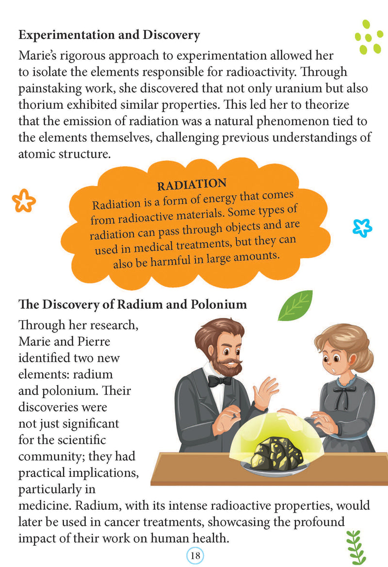 Marie Curie  Icons of Inspiration  Illustrated Biography for Kids Age 6 - 12 Years
