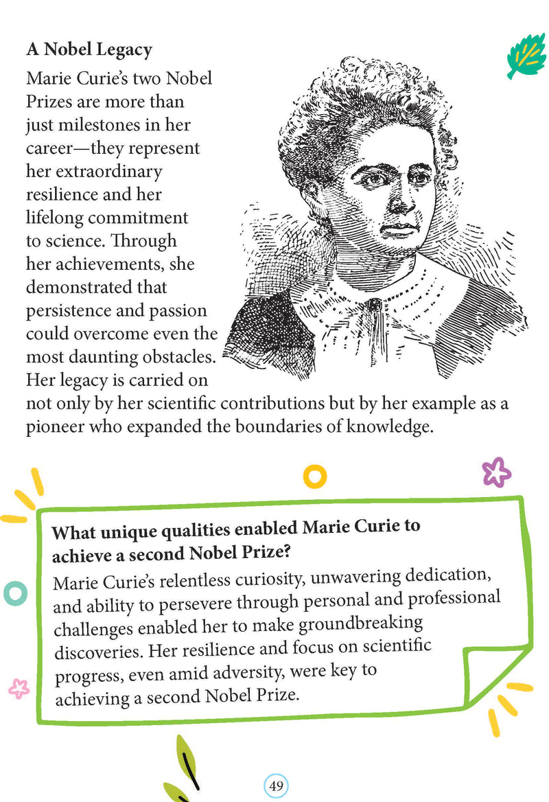 Marie Curie  Icons of Inspiration  Illustrated Biography for Kids Age 6 - 12 Years