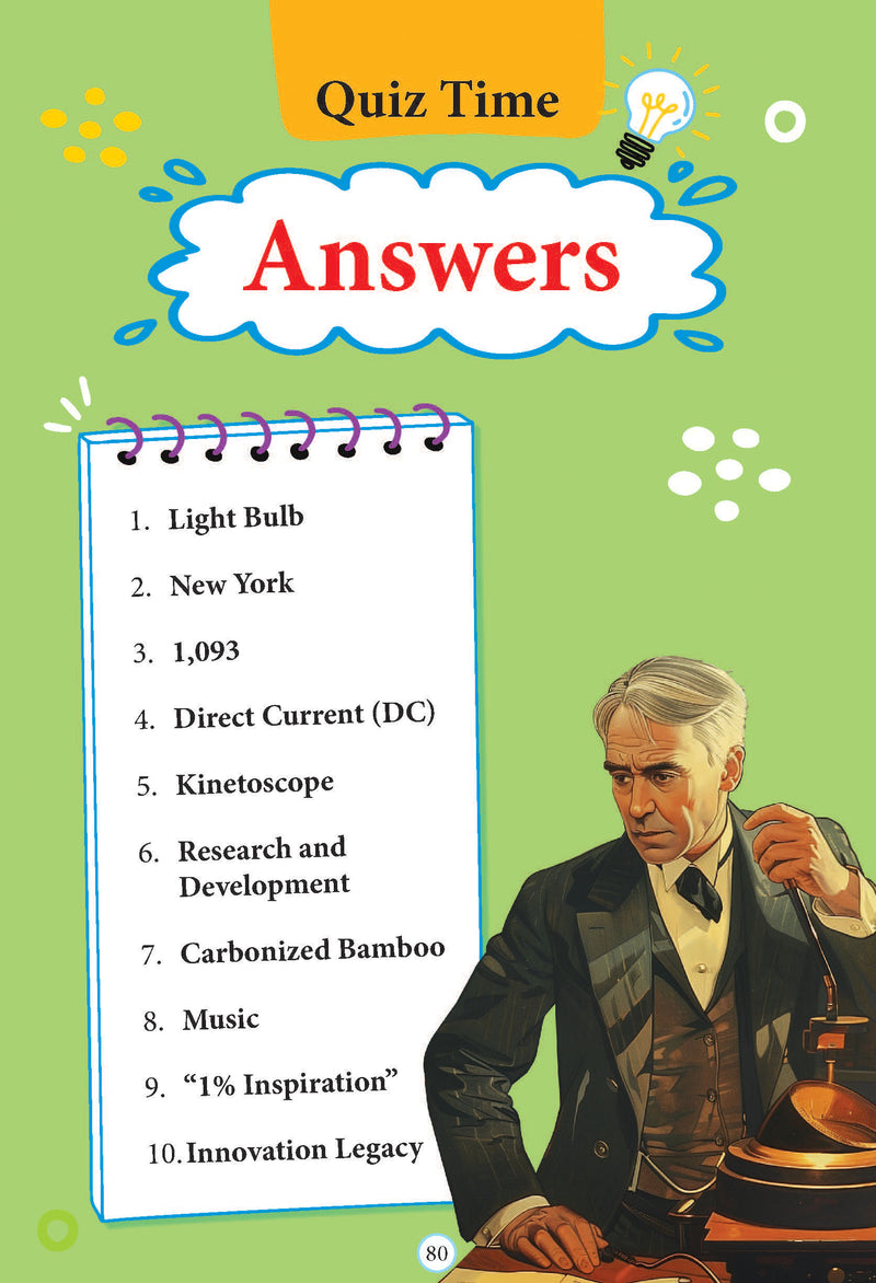 Thomas Edison  Icons of Inspiration  Illustrated Biography for Kids Age 6 12 Years