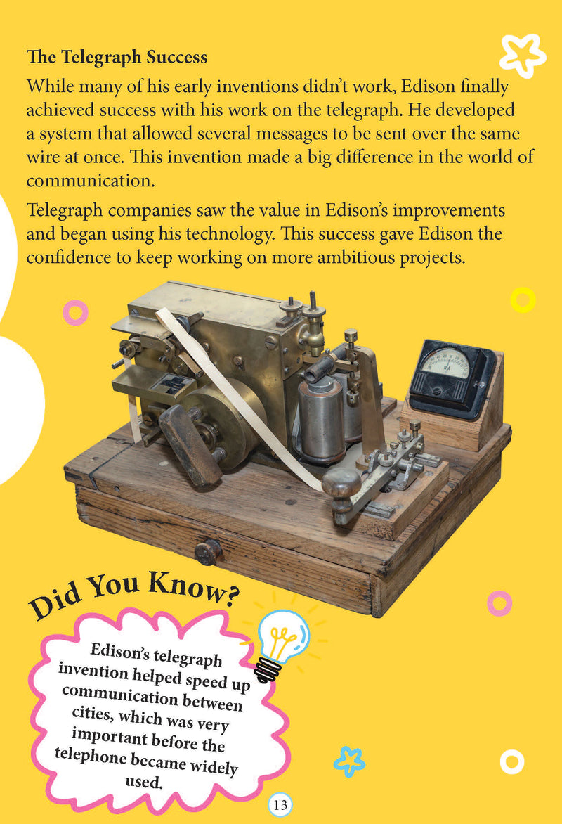 Thomas Edison  Icons of Inspiration  Illustrated Biography for Kids Age 6 12 Years