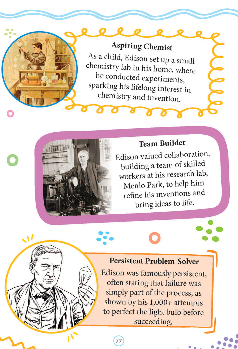 Thomas Edison  Icons of Inspiration  Illustrated Biography for Kids Age 6 12 Years