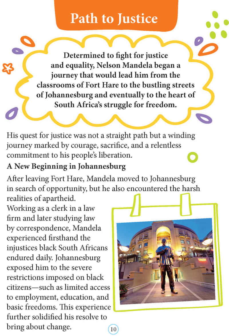 Nelson Mandela  Icons of Inspiration  Illustrated Biography for Kids Age 6 - 12 Years