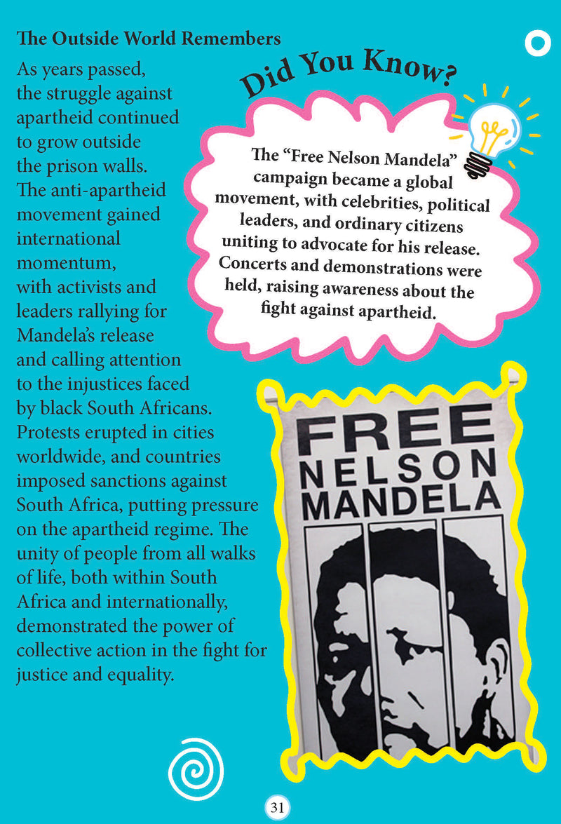 Nelson Mandela  Icons of Inspiration  Illustrated Biography for Kids Age 6 - 12 Years