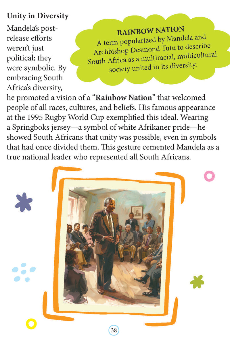 Nelson Mandela  Icons of Inspiration  Illustrated Biography for Kids Age 6 - 12 Years
