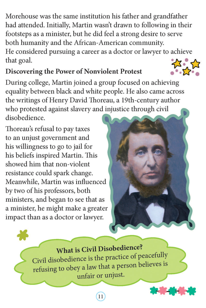 Martin Luther King  Icons of Inspiration  Illustrated Biography for Kids Age 6 - 12 Years