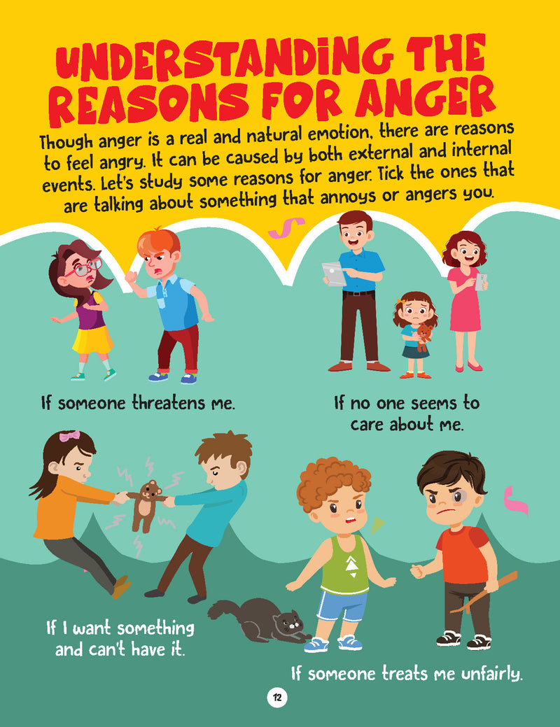 Anger Management - Finding Happiness Series : Children Interactive & Activity Book By Dreamland