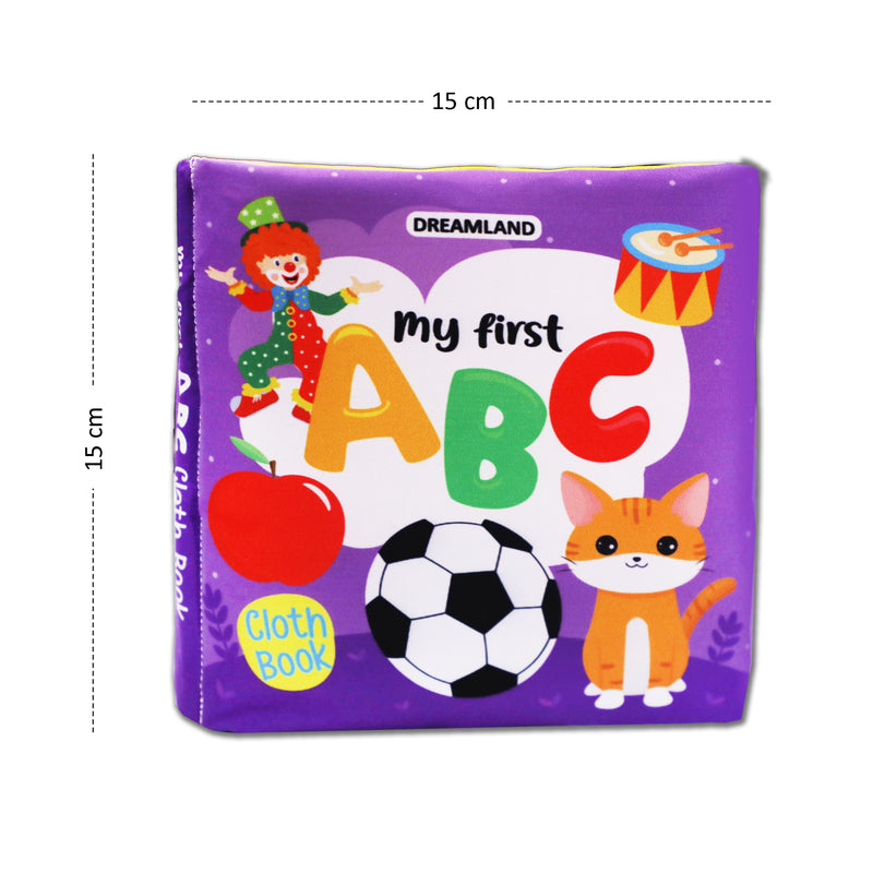 Baby My First Cloth Book ABC with Squeaker and Crinkle Paper, Non-Toxic Early Educational Toy for Toddler, Infants  : Children Cloth Books Book By Dreamland