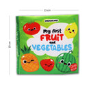 Baby My First Cloth Book Fruit and Vegetables with Squeaker and Crinkle Paper, Non-Toxic Early Educational Toy for Toddler, Infants  : Children Cloth Books Book By Dreamland