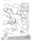 Dinosaurs- It's Colour time with Stickers : Children Drawing, Painting & Colouring Book By Dreamland