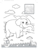 Jungle- It's Colour time with Stickers : Children Drawing, Painting & Colouring Book By Dreamland