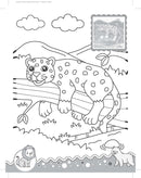 Jungle- It's Colour time with Stickers : Children Drawing, Painting & Colouring Book By Dreamland