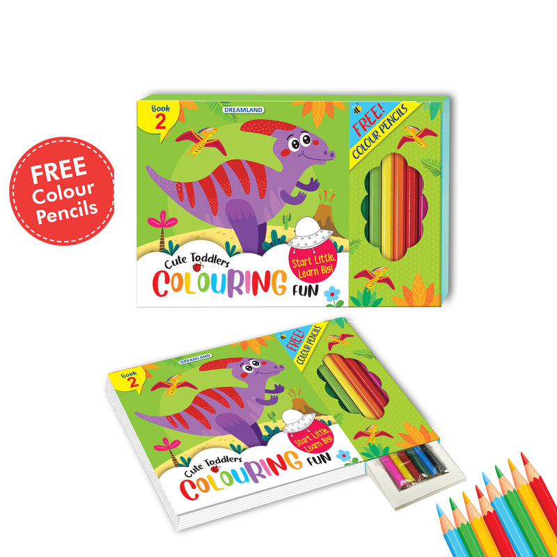 Cute Toddlers Colouring Fun Book 2 for Kids  : Children Colouring Book By Dreamland