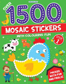 1500 Mosaic Stickers Book 1 with Colouring Fun  - Sticker Book for Kids Age 4 - 8 years