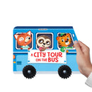 A City Tour on the Bus- A Shaped Board book with Wheels : Children Picture Book By Dreamland