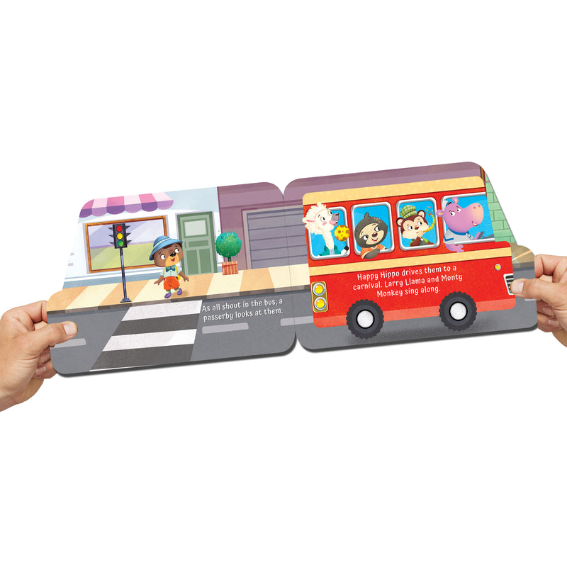 A Birthday on the Bus - A Shaped Board book with Wheels : Children Picture Book By Dreamland