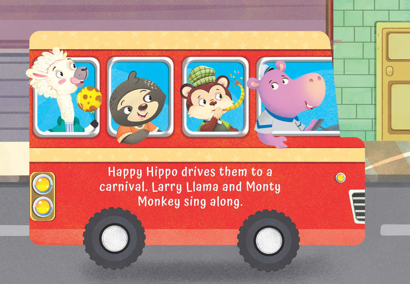 A Birthday on the Bus - A Shaped Board book with Wheels : Children Picture Book By Dreamland