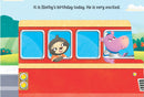 A Birthday on the Bus - A Shaped Board book with Wheels : Children Picture Book By Dreamland