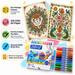Indian Art DIY Gift Note Cards – 10 Coloring Postcards