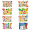 Little Berry My First Wooden Puzzle Tray (Set of 7): All 7 - Knob and Peg Puzzle Multicolour - 36 Pegs