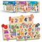 Little Berry My First Wooden Puzzle Tray (Set of 3): ABC, Numbers & Shapes - Knob and Peg Puzzle Multicolour - 36 Pegs