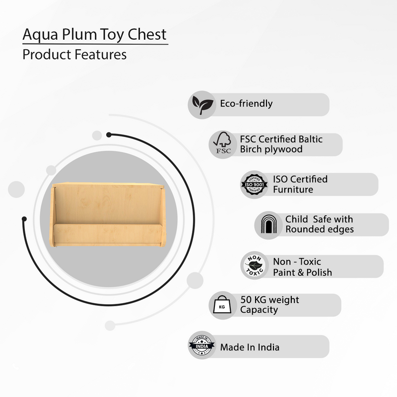 Aqua Plum Toy Chest-Natural (Pre-Order)